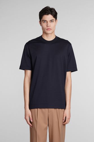 Zegna T-shirt In Blue Cotton - Zegna - Modalova