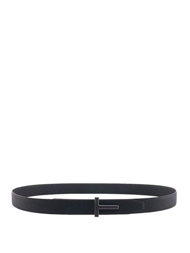 Belt With T Buckle In Leather Man - Tom Ford - Modalova