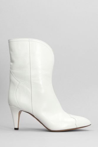 Dytho High Heels Ankle Boots In Leather - Isabel Marant - Modalova