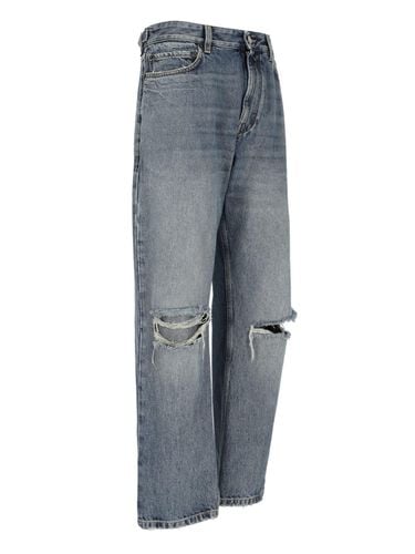 Balenciaga Destroyed Loose Jeans - Balenciaga - Modalova