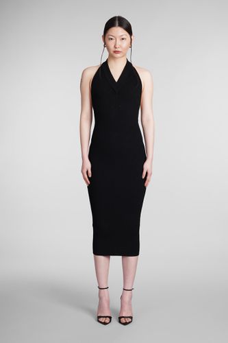 Balmain Dress In Black Viscose - Balmain - Modalova