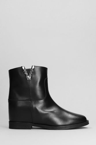 Ankle Boots Inside Wedge In Leather - Via Roma 15 - Modalova