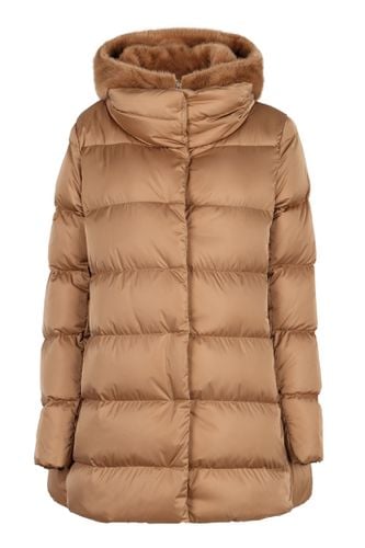 Hooded Techno Fabric Down Jacket - Herno - Modalova