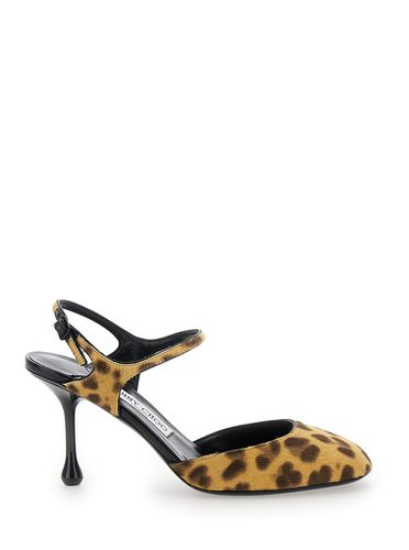 Pixie Pumps With High Sculpted Heel And All-over Leopard Print In Tech Fabric Woman - Jimmy Choo - Modalova