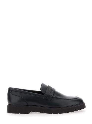 Loafers With Monil Detail On The Front In Smooth Leather Woman - Brunello Cucinelli - Modalova