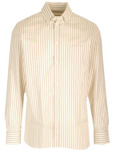 Beige Striped Shirt - Golden Goose - Modalova