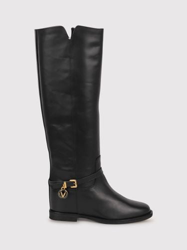 Via Roma 15 Boots With Logo Pendant - Via Roma 15 - Modalova