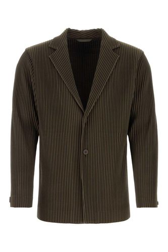 Single Breasted Tailored Pleats Jacket - Homme Plissé Issey Miyake - Modalova
