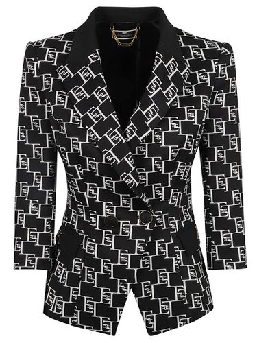 Elisabetta Franchi Monogram Blazer - Elisabetta Franchi - Modalova