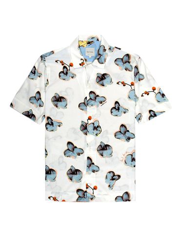 Orchid Printed Short-sleeved Shirt Shirt - PS by Paul Smith - Modalova