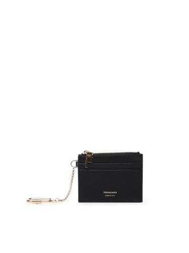 Ferragamo Card Holder With Key Ring - Ferragamo - Modalova