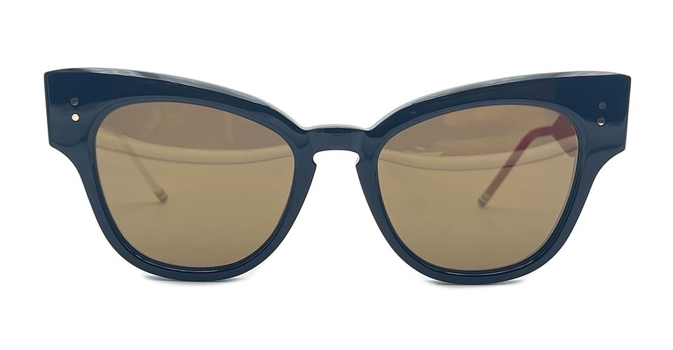 Cateye - Shiny Navy / Red / White Sunglasses - Thom Browne - Modalova