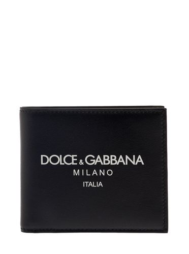 Wallet With Contrsting Print In Smooth Leather Man - Dolce & Gabbana - Modalova