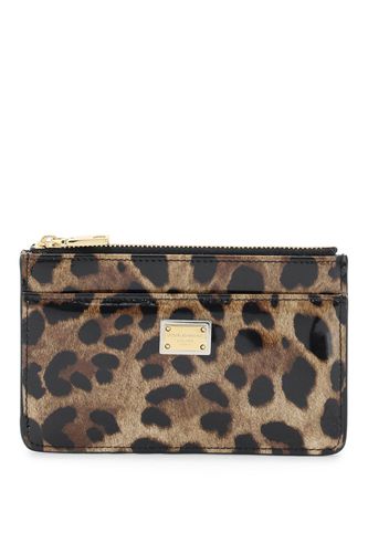 Leopard Print Leather Medium Cardholder - Dolce & Gabbana - Modalova