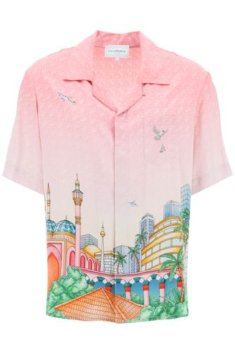 Casablanca Shirt In Rose-pink Silk - Casablanca - Modalova