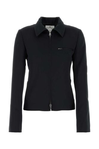 Courrèges Black Twill Jacket - Courrèges - Modalova