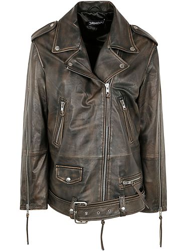 Drhope Woman Leather Jacket - Drhope - Modalova