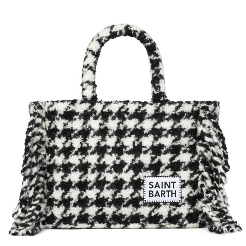 Colette Blanket Handbag With Pied De Poule Print - MC2 Saint Barth - Modalova