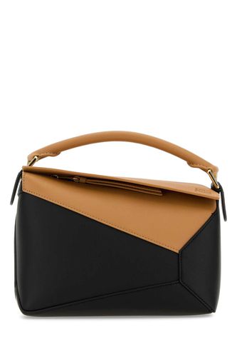 Bicolor Leather Small Puzzle Edge Handbag - Loewe - Modalova