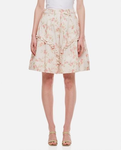 Wide Leg Shorts With Frill Detail - Simone Rocha - Modalova