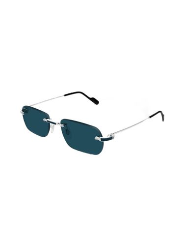 Ct 0498 - Silver Sunglasses - Cartier Eyewear - Modalova