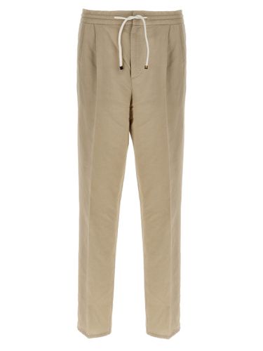 Linen Blend Trousers - Brunello Cucinelli - Modalova