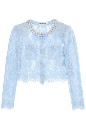 Long-sleeved Lace Top For Women - self-portrait - Modalova