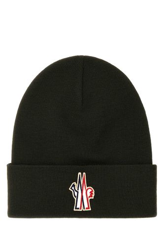 Khaki Wool Beanie Hat - Moncler Grenoble - Modalova