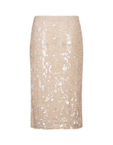 Glow Full Sequins Longuette Skirt - Parosh - Modalova