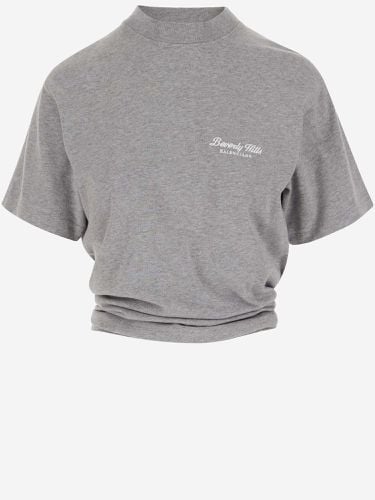 Balenciaga Cotton T-shirt With Logo - Balenciaga - Modalova