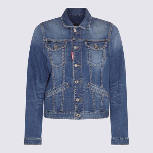 Dsquared2 Blue Cotton Denim Jacket - Dsquared2 - Modalova