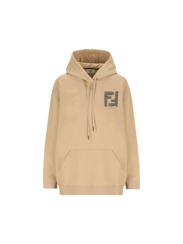 Ff Sequin-embellished Drawstring Hoodie - Fendi - Modalova