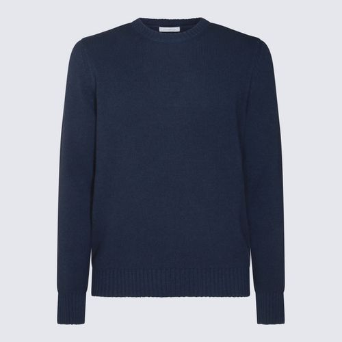 Malo Blue Wool Knitwear - Malo - Modalova