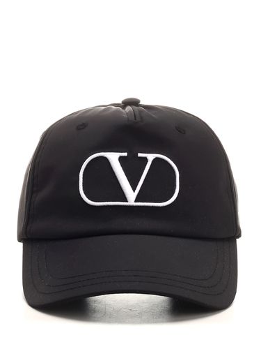 Valentino Garavani Black vlogo Cap - Valentino Garavani - Modalova