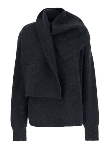 Black Draped Sweater In Polyamid Blend Woman - Totême - Modalova