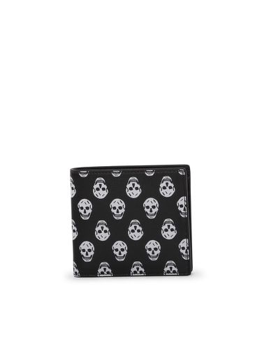 Leather Wallet With Skull Print - Alexander McQueen - Modalova