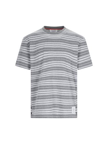 Thom Browne Striped Cotton T-shirt - Thom Browne - Modalova