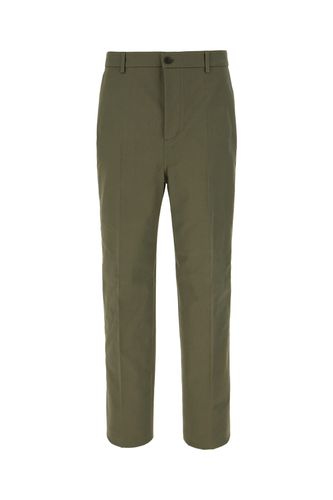 Military Green Stretch Cotton Pants - Valentino Garavani - Modalova