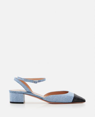 Aquazzura Slingback Denim Sandal - Aquazzura - Modalova