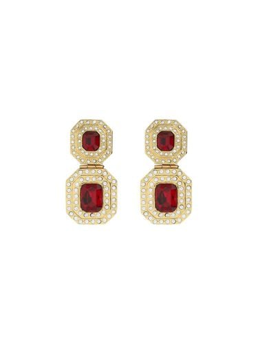 Embellished Clip-on Earrings - Alessandra Rich - Modalova