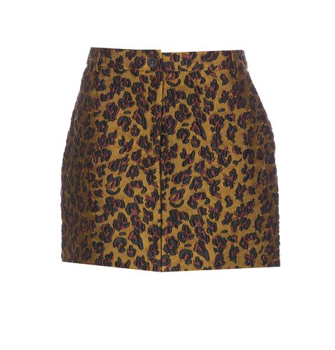 Leopard Jacquard Mini Skirt - Essentiel Antwerp - Modalova