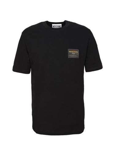 Moschino T-shirt With Logo Patch - Moschino - Modalova
