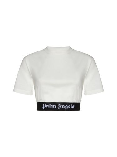 Palm Angels Cotton Crop Top - Palm Angels - Modalova