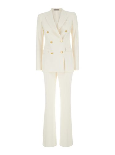 Parigi Double-breasted Suit With Peak Revers In Wool Blend Stretch Woman - Tagliatore - Modalova