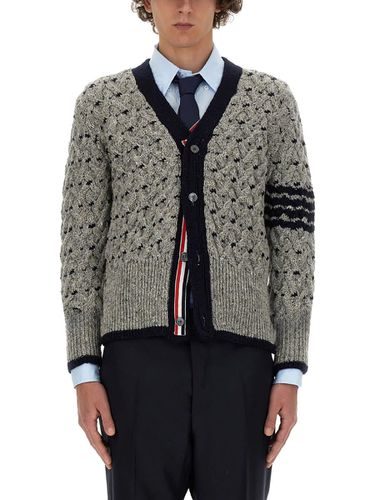 Thom Browne 4 Bar Stripes Cardigan - Thom Browne - Modalova