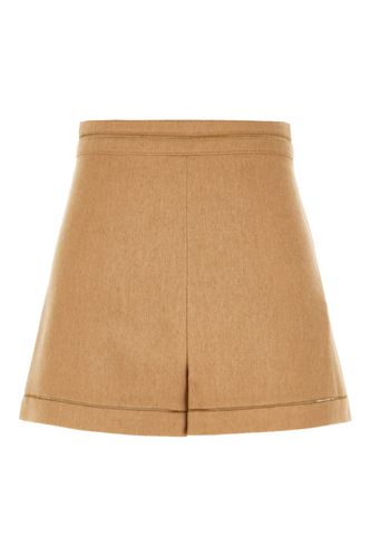 Max Mara Camel Wool Shorts - Max Mara - Modalova