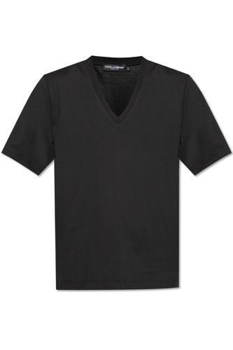 Dolce & Gabbana V-neck T-shirt - Dolce & Gabbana - Modalova