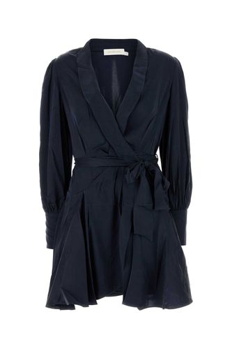 Blue Silk Mini Dress - Zimmermann - Modalova