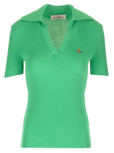 Marina Knitted Polo Shirt - Vivienne Westwood - Modalova