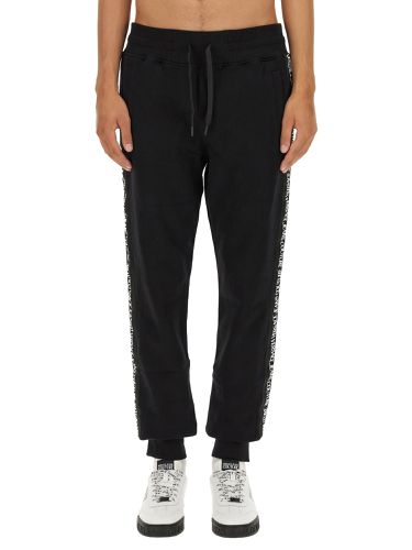 Sweatpants With Branded Side Stripes - Versace Jeans Couture - Modalova